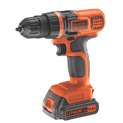 Black and Decker - ES 18V Lithium Ion Drill Driver with additional battery 160 accessories and robust storage box - EGBL18BAST