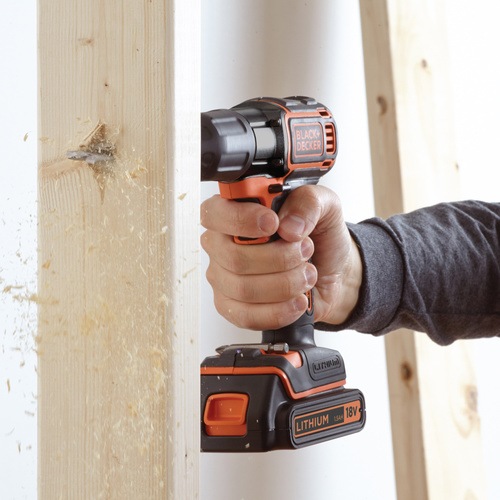 Black and Decker - ES 18V Drill driver 2 batteries with Autoselect  Autosense Technology - ASD18KB