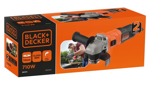Black and Decker - MiniAmoladora 710W 115mm - BEG010