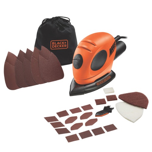 Lijadora de detalle Mouse® 55W con 15 accesorios - KA161BCBLACK+DECKER