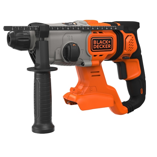 Martillo SDS-Plus 18V 3 modos 1,2J, velocidad 0 - 1.880 rpm, impactos 0 - 6.650 ipm. Sin carg/bat
