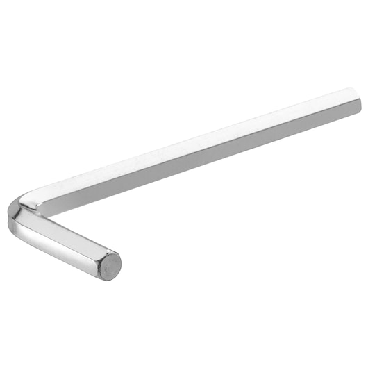 BLACKDECKER BCRTA01 silver hex key tool L-shaped, side angle on white background.