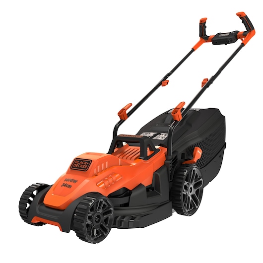 Cortacésped 1400W 34cm con manillar tipo bicicleta + Cortabordes GL250