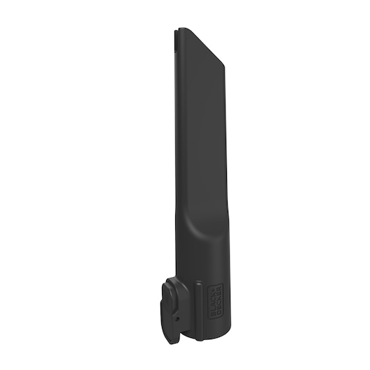 BLACKDECKER BHFEA640WP crevice tool attachment, black, angled side view on white background.