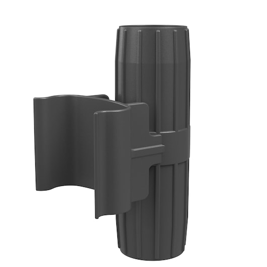 BLACKDECKER BHFEV182CP vacuum accessory clip, black plastic, front angle on white background.